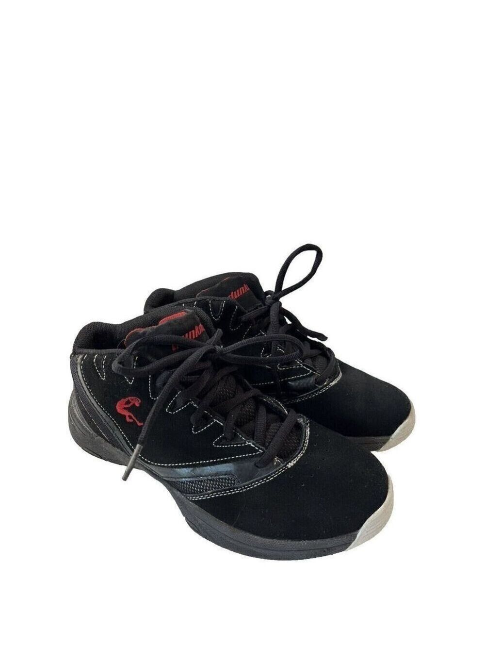 Mens Dunkman Shaq Basketball Shoes Black Suede Athletic Lace Up Sz 8